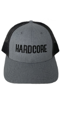 Hardcore Hat, Gray & Black  
