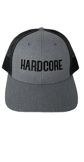 Hardcore Hat, Gray & Black  
