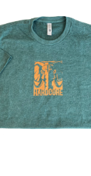 Hardcore T-Shirt, Green & Orange shirt, hardcore, tshirt, t-shirt, green, orange, cotton, polyester