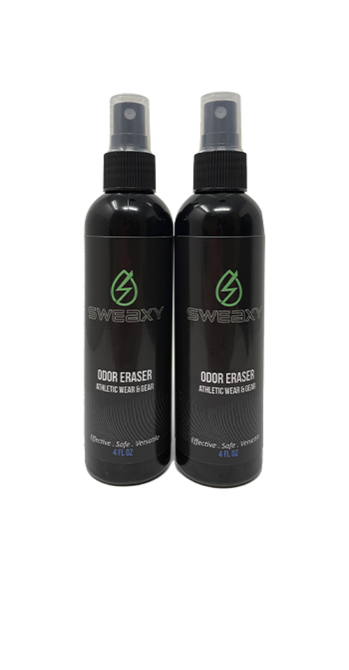 Sweaxy Odor Eliminator 4 oz Set laundry, detergent, safe, workout clothes, odor remover, odor eliminator, exercise gear, sweat removal, clean,