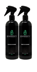 Sweaxy Odor Eliminator Set laundry, detergent, safe, workout clothes, odor remover, odor eliminator, exercise gear, sweat removal, clean,